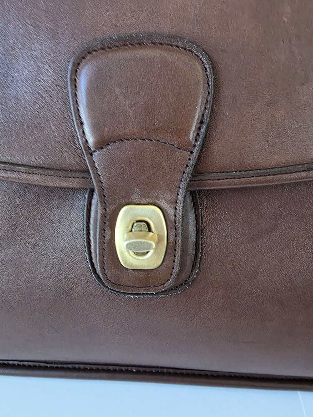 Vintage Coach Beekman Mahagony Briefcase Messenger Laptop Bag USA 1997 - Picture 10 of 16